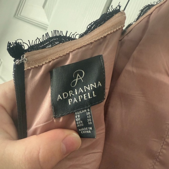 Adrianna Papell Strapless Black Lace Gown - Picture 6 of 6